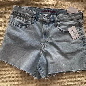 Lucky Brand Pale Blue Denim Raw Hem Cutoff Shorts